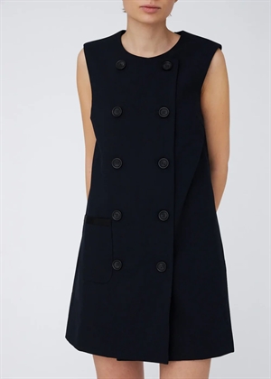 Double-Breasted mini kjole Navy Stella Nova 